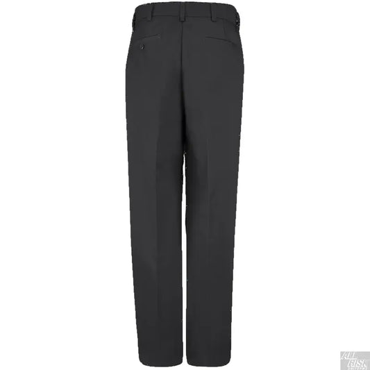 CAL FIRE Class A trousers Policy 1500 compliant black dress pants with sharp crease laid flat