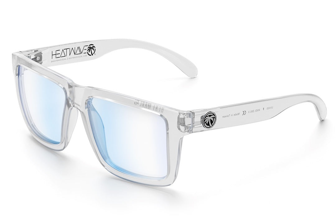 Heat Wave Visual XL VISE Vapor Clear Frame Blue Light Blocking sunglasses view 1