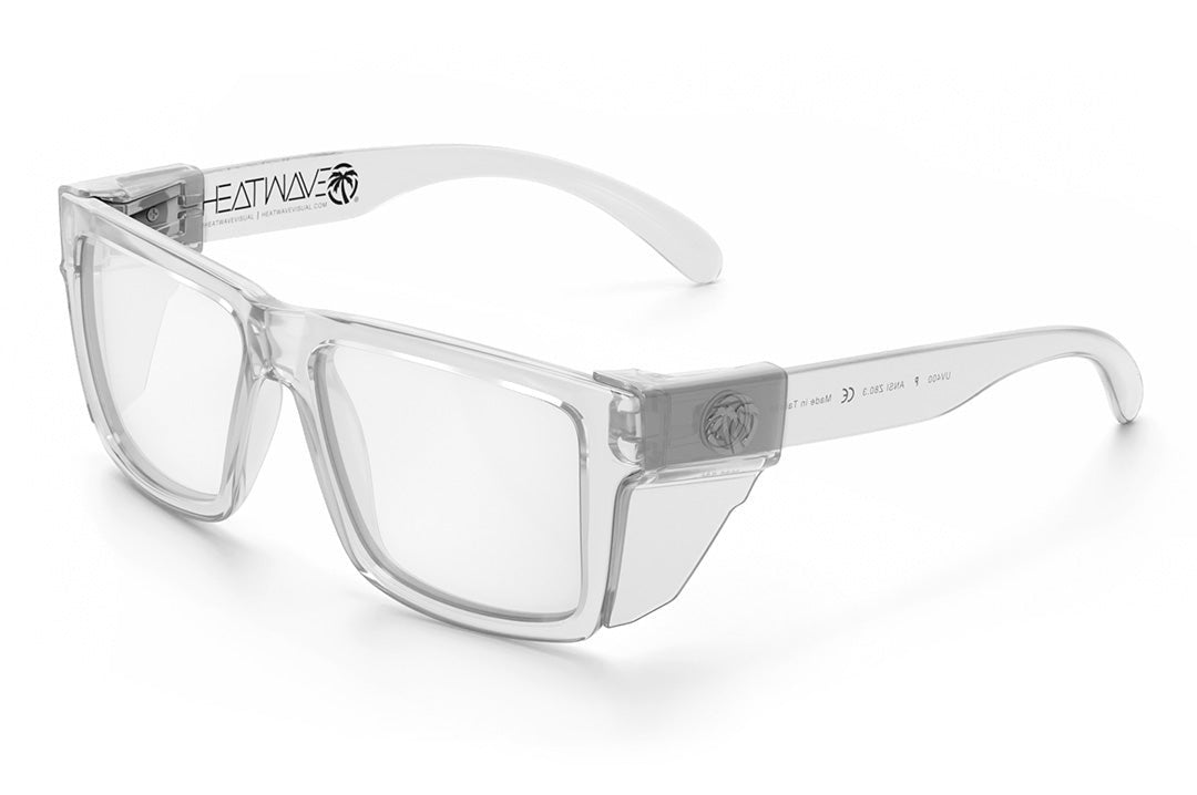 Heat Wave Visual VISE Vapor Clear Frame Tuff-Tec Clear Lens sunglasses view 4