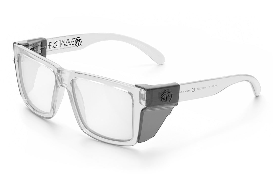 Heat Wave Visual VISE Vapor Clear Frame Tuff-Tec Clear Lens sunglasses view 6