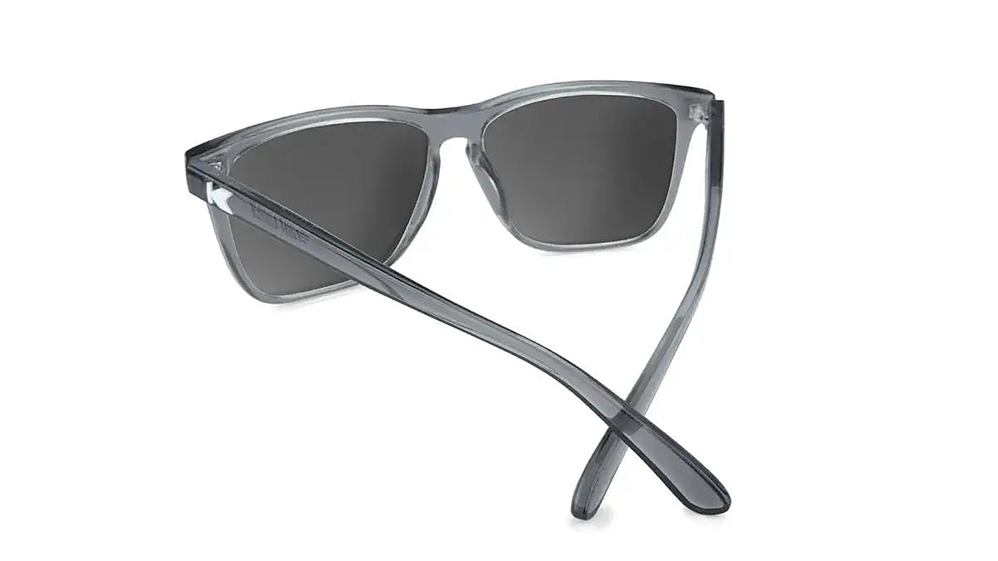 Clear Grey / Green Moonshine Fast Lanes Sport - Knockaround Sunglasses - side view