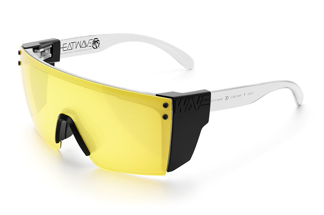 Heat Wave Visual Lazer Face Glasses HI-VIS YELLOW sunglasses view 6