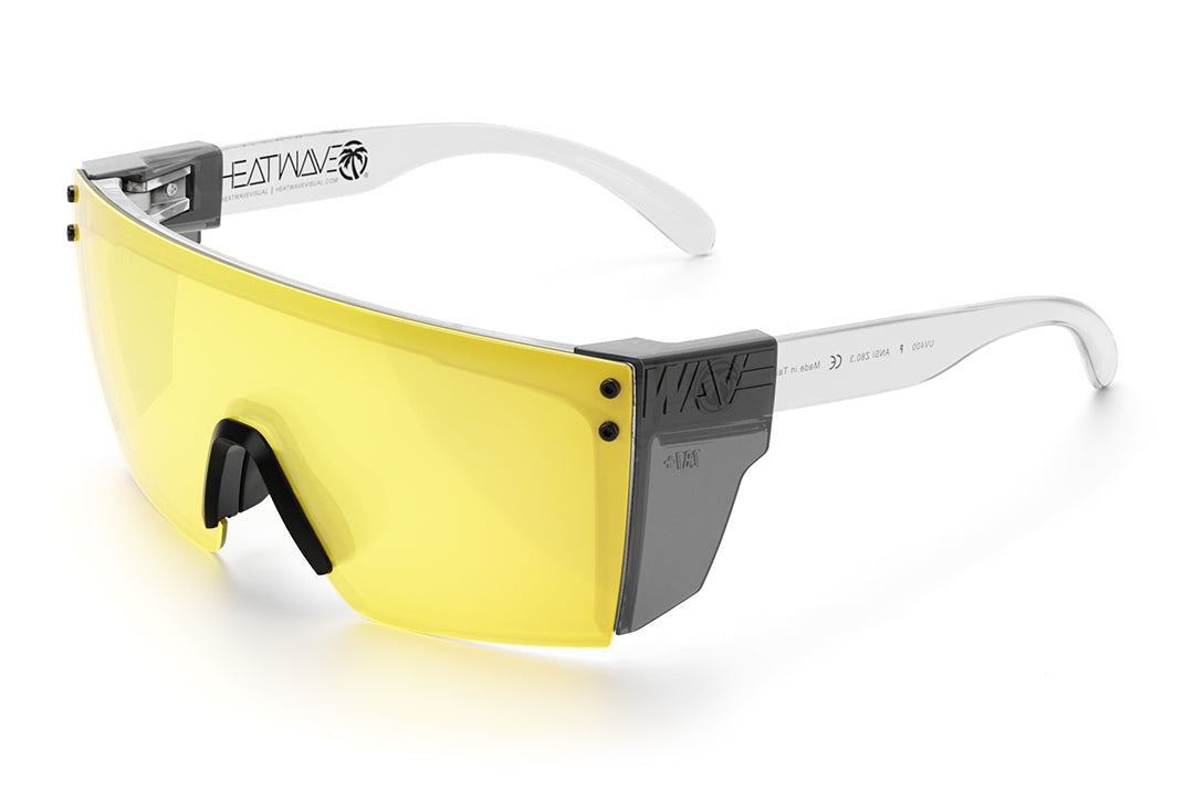 Heat Wave Visual Lazer Face Glasses HI-VIS YELLOW sunglasses view 7