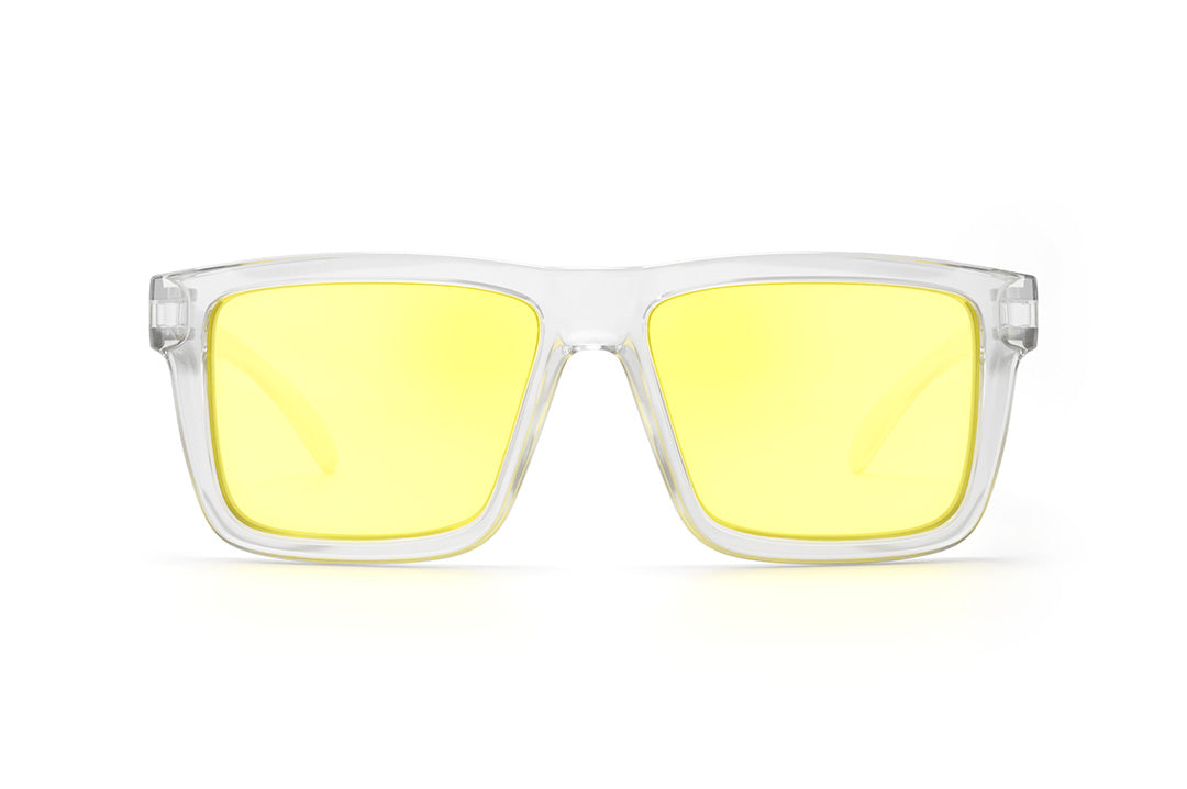 Heat Wave Visual XL VISE Vapor Clear Frame Hi-Vis Yellow Lens sunglasses view 2