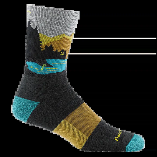 Close Encounters "Charcoal" Micro Crew Midweight - socks