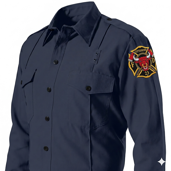 ALL RISK Uniforms AI-generated graphic
