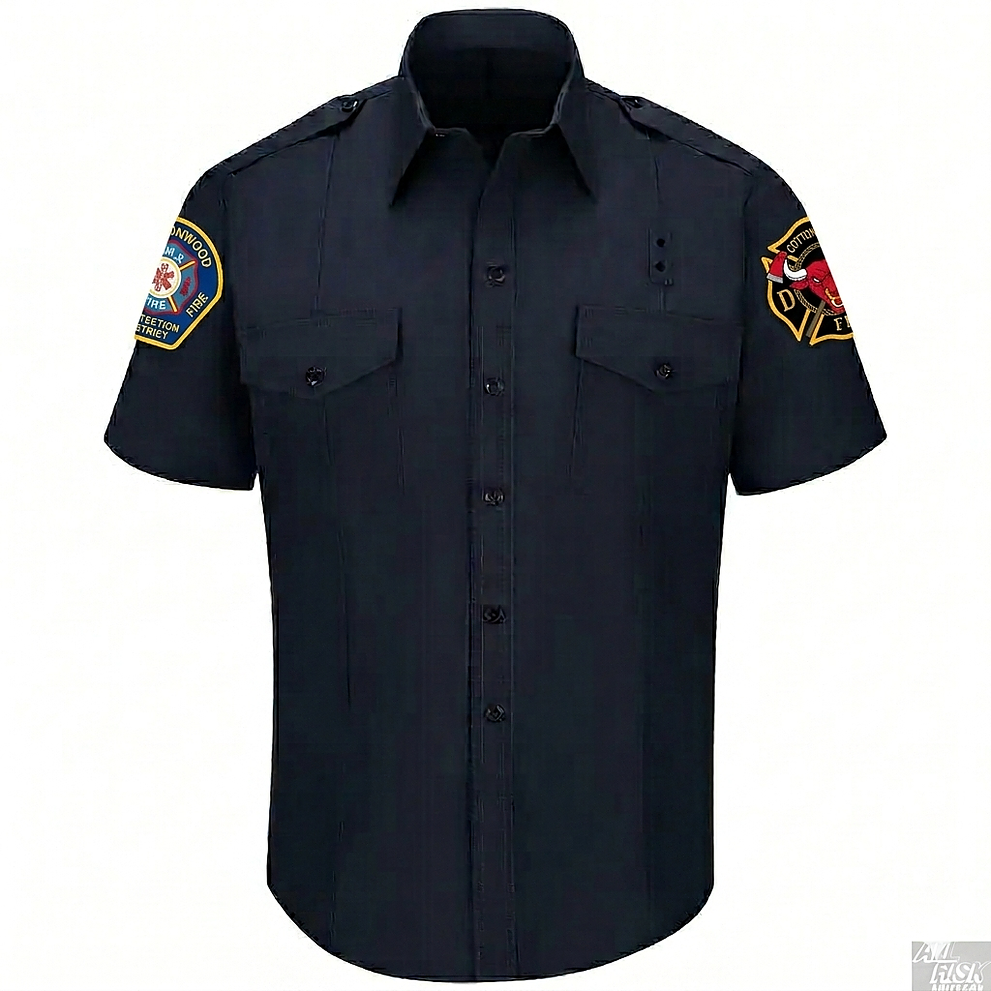 ALL RISK Uniforms AI-generated graphic