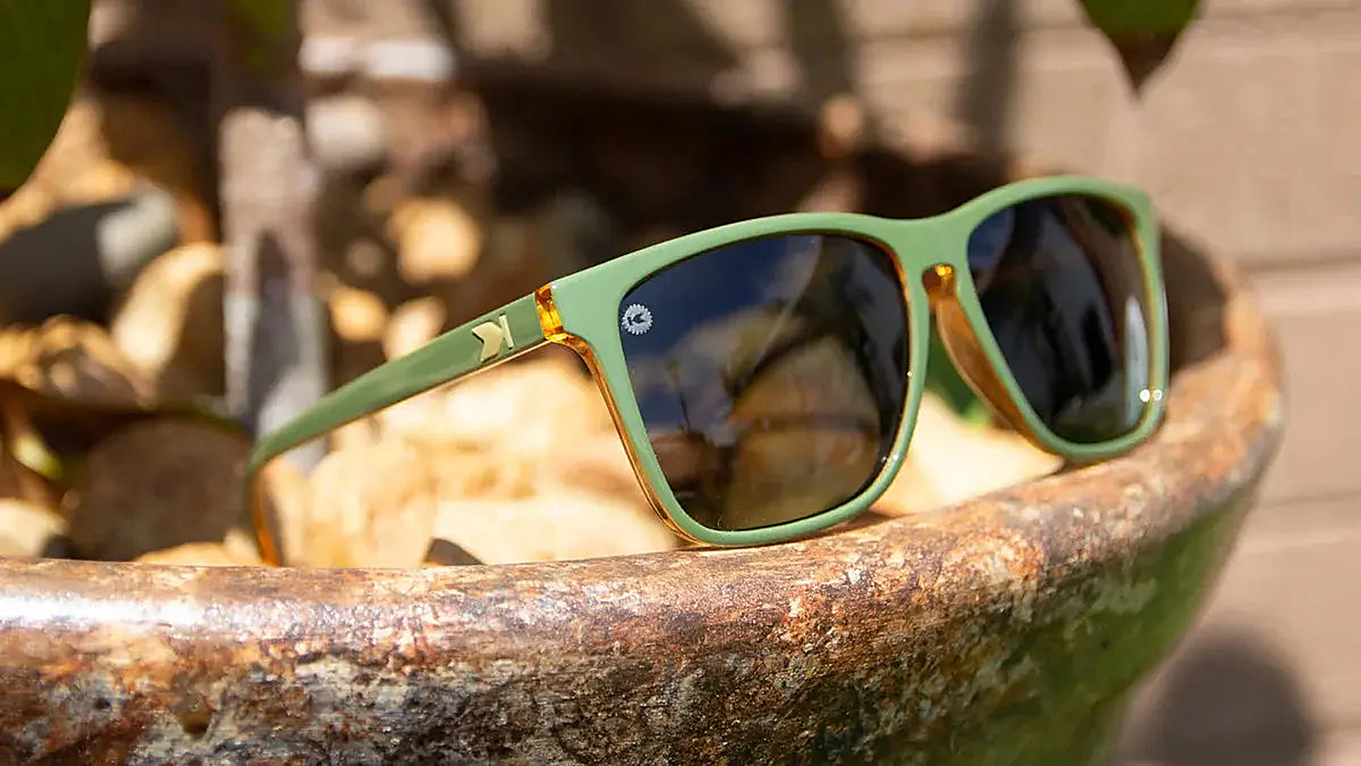 Coyote Calls Fast Lanes - Knockaround Sunglasses - detail view