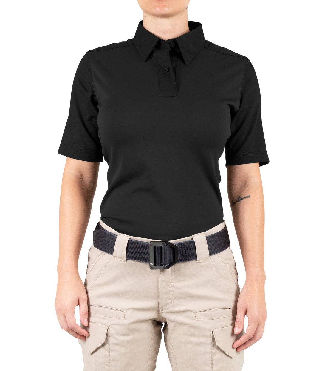 First Tactical Womens Pro Perf Short Sleeve - Black