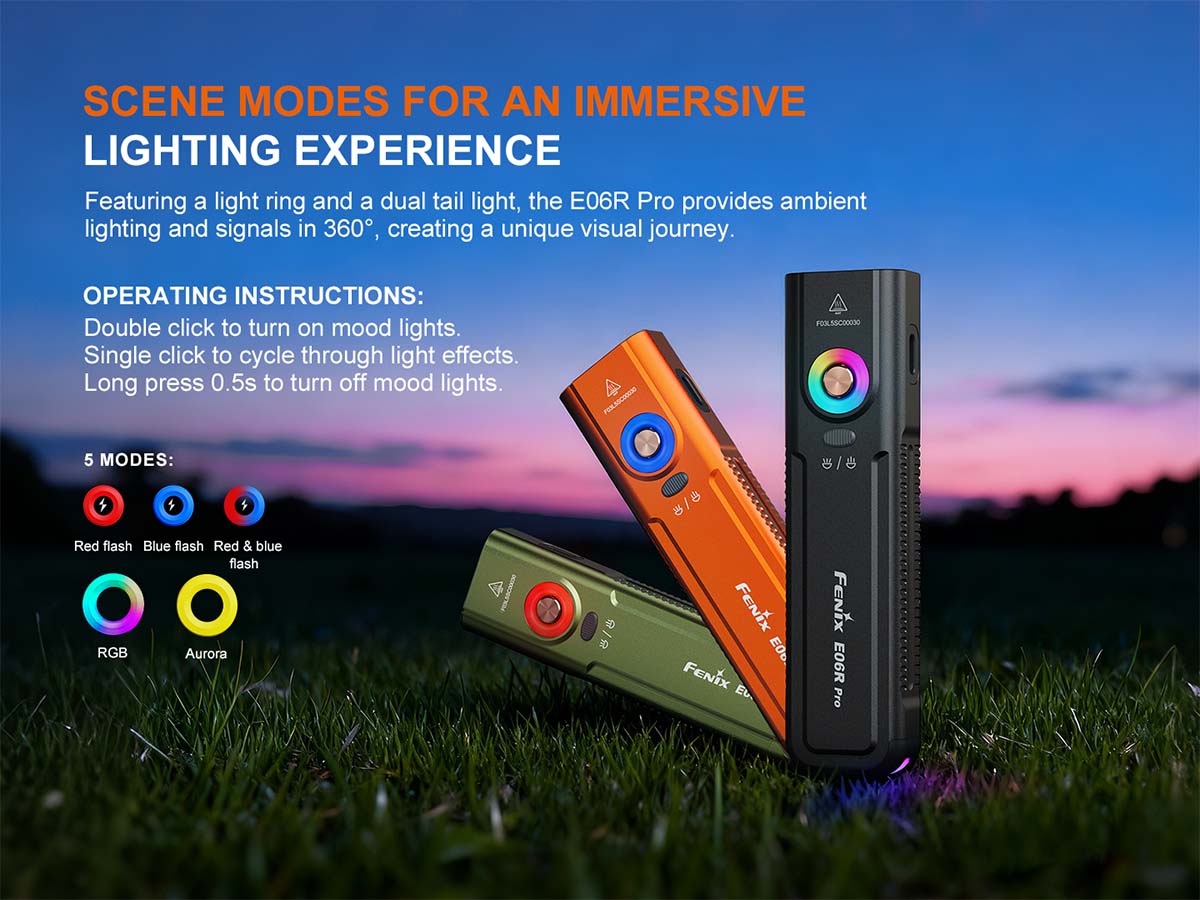 Fenix E06R PRO Flat Flashlight