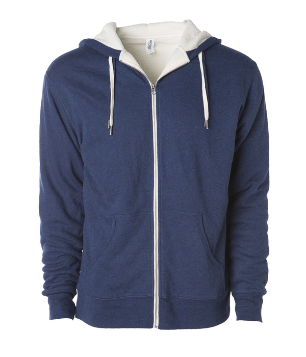 Unisex Heavyweight Sherpa Lined Zip Hood