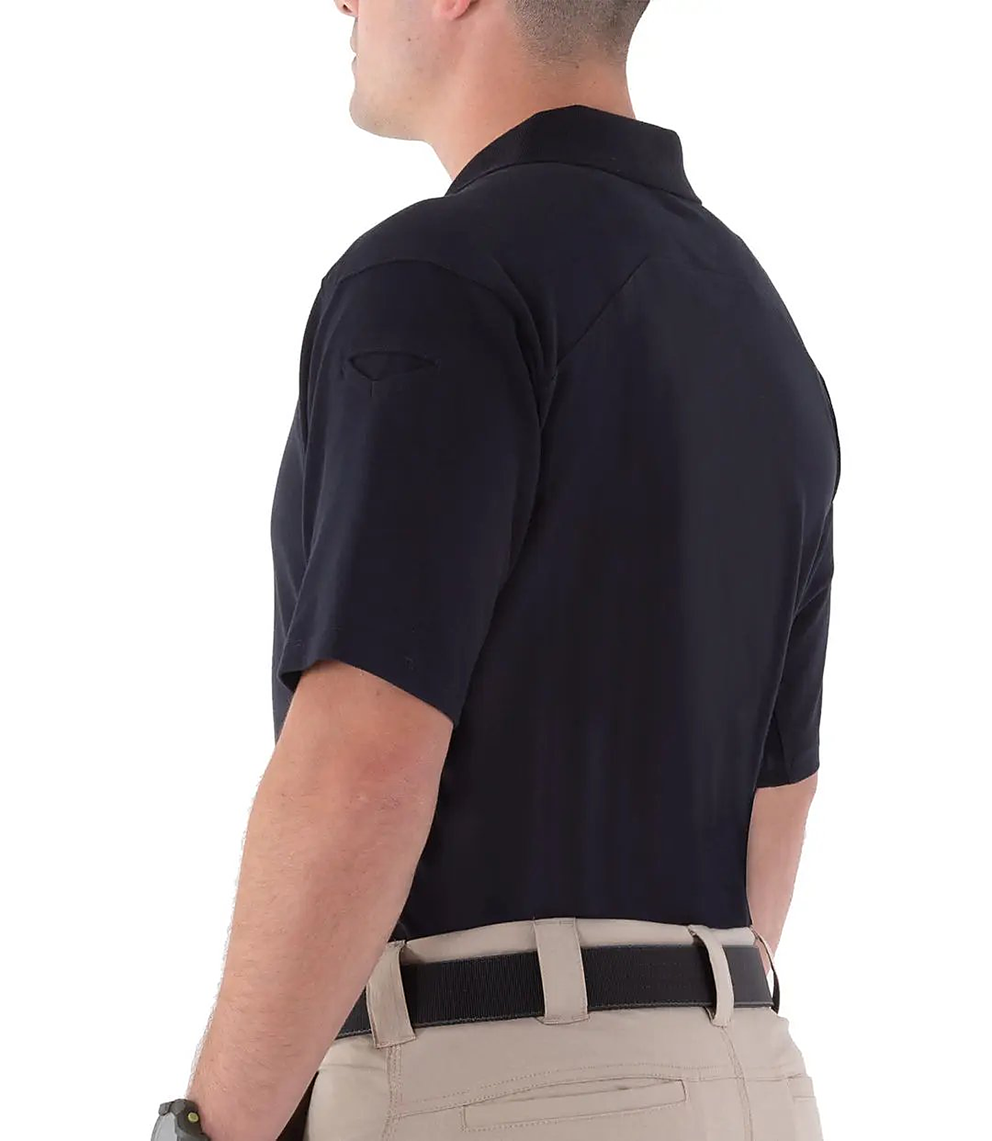 FIrst Tactical Men's Cotton Short Sleeve Polo - Midnight Navy - alternate view