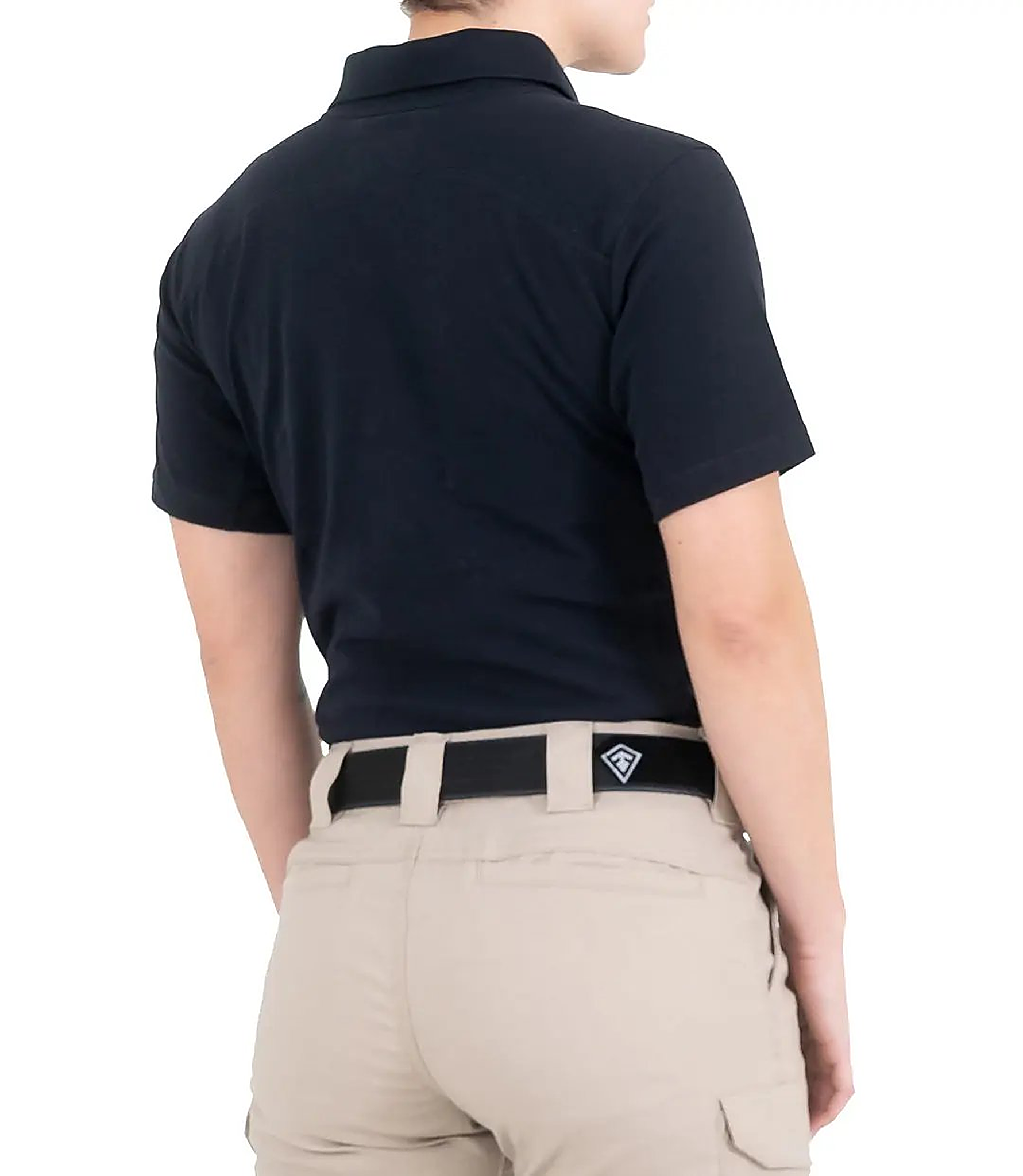 A-EMT FIrst Tactical Womens Cotton Short Sleeve Polo - back view