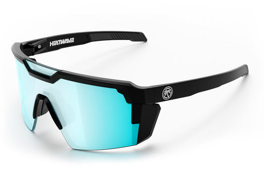 Heat Wave Visual Future Tech Black Frame Arctic Chrome sunglasses view 1