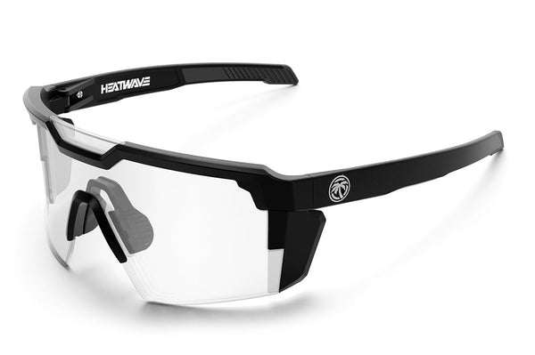 Future Tech Sunglasses: Black Frame Clear Lens Z87+