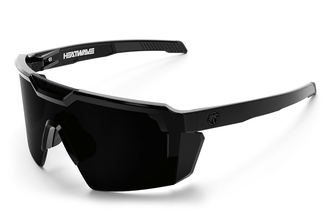 Heat Wave Visual Future Tech GLOSS BLACK Ultra Black sunglasses view 1