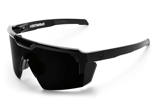 Heat Wave Visual Future Tech GLOSS BLACK Ultra Black sunglasses view 1