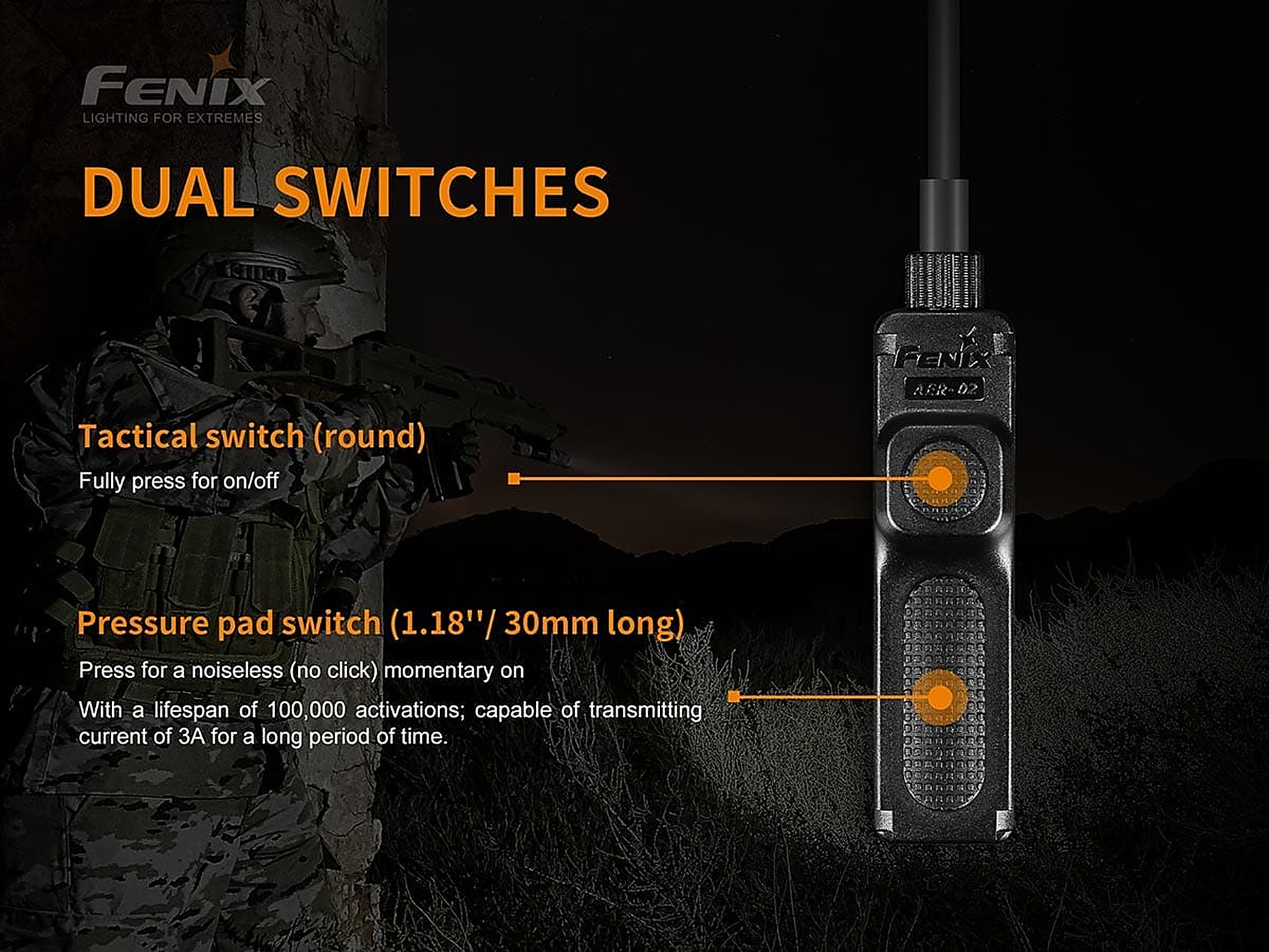 Fenix AER-02 V2.0 Remote Pressure Switch with ALG-05 Mount