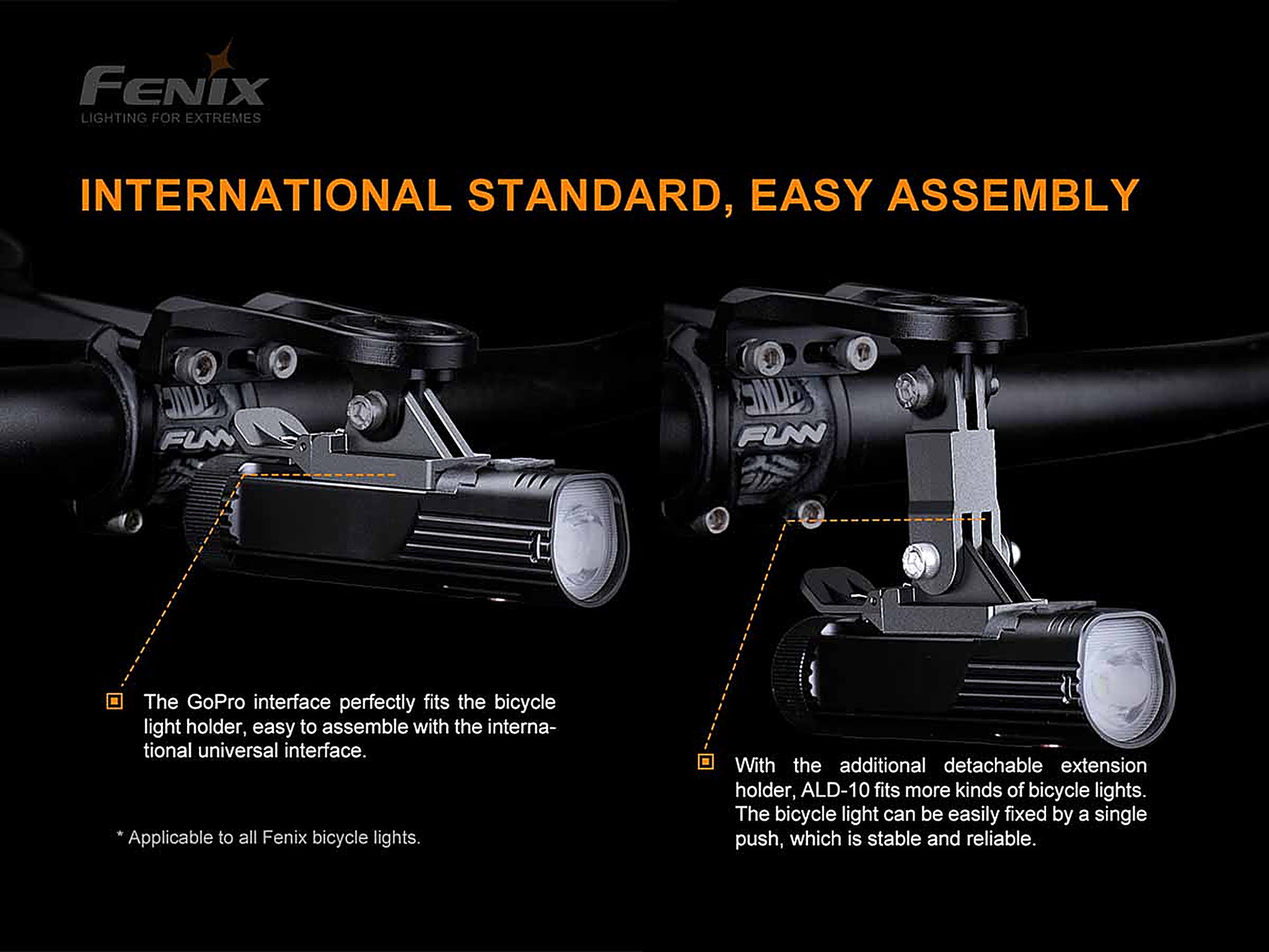 fenix alb-10 quick-release bike flashlight mount Fenix Store 10 has a quick release system which allows you to mount and dismount your flashlight very quickly Pole mount FENIX ALB-10