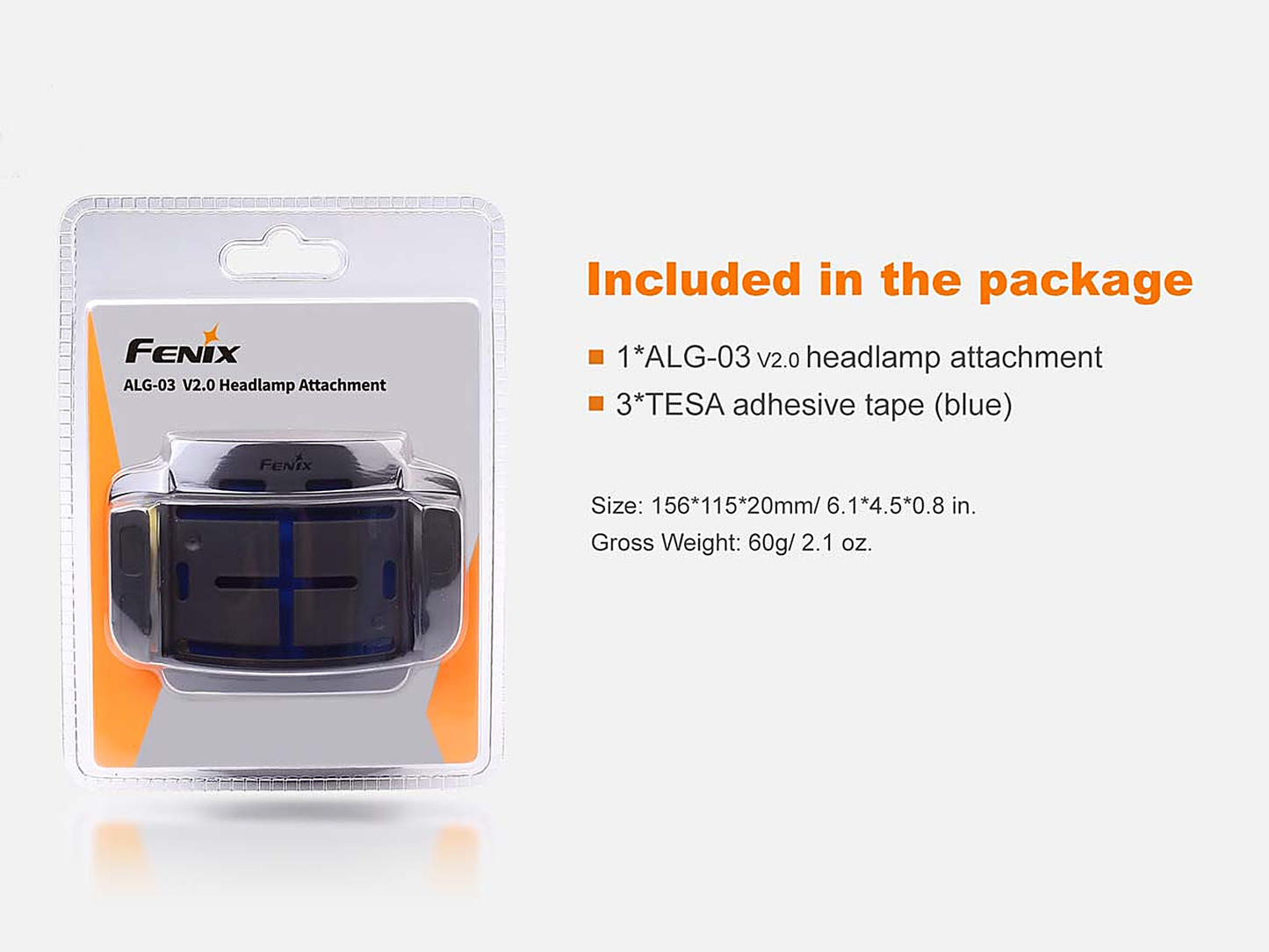 Fenix ALG-03 V2.0 Headlamp Helmet Mount