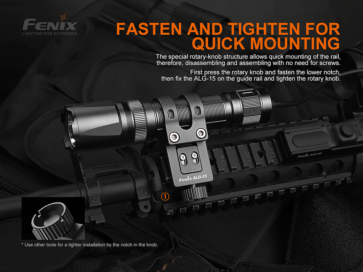 Fenix ALG-15 Picatinny Rail Mount