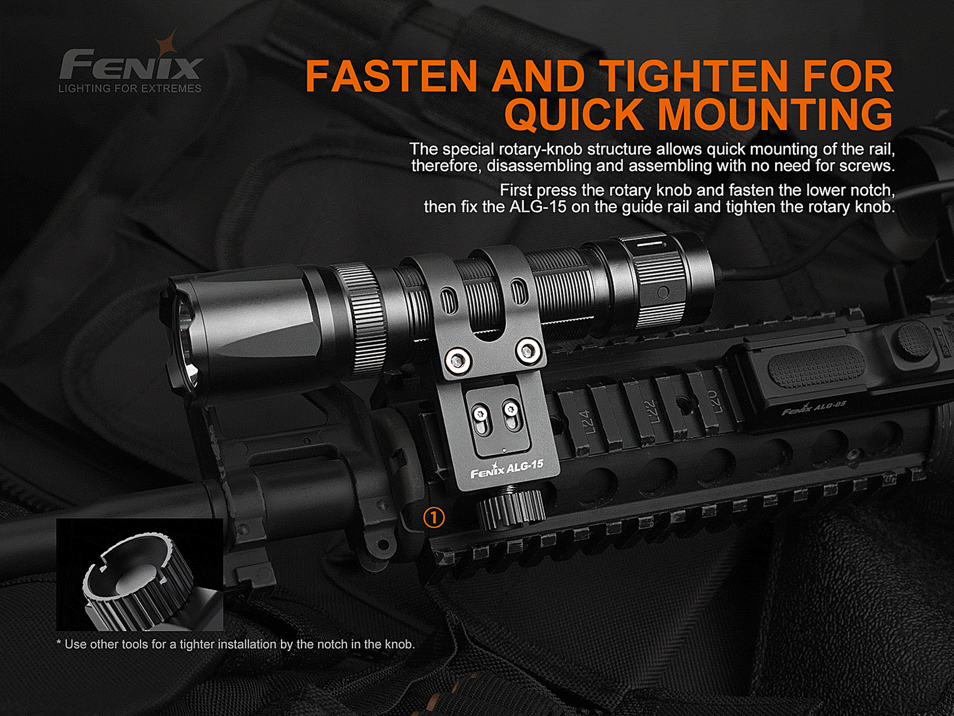Fenix ALG-15 Picatinny Rail Mount