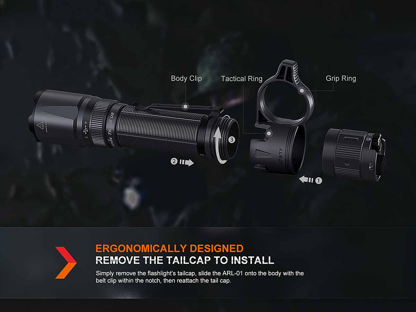 Fenix ALR-01 Tactical Flashlight Ring