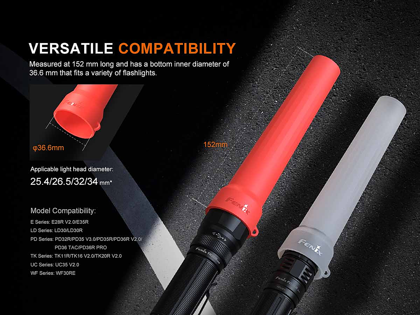 Fenix AOT-03 Soft Silicon Flexible Traffic Wand