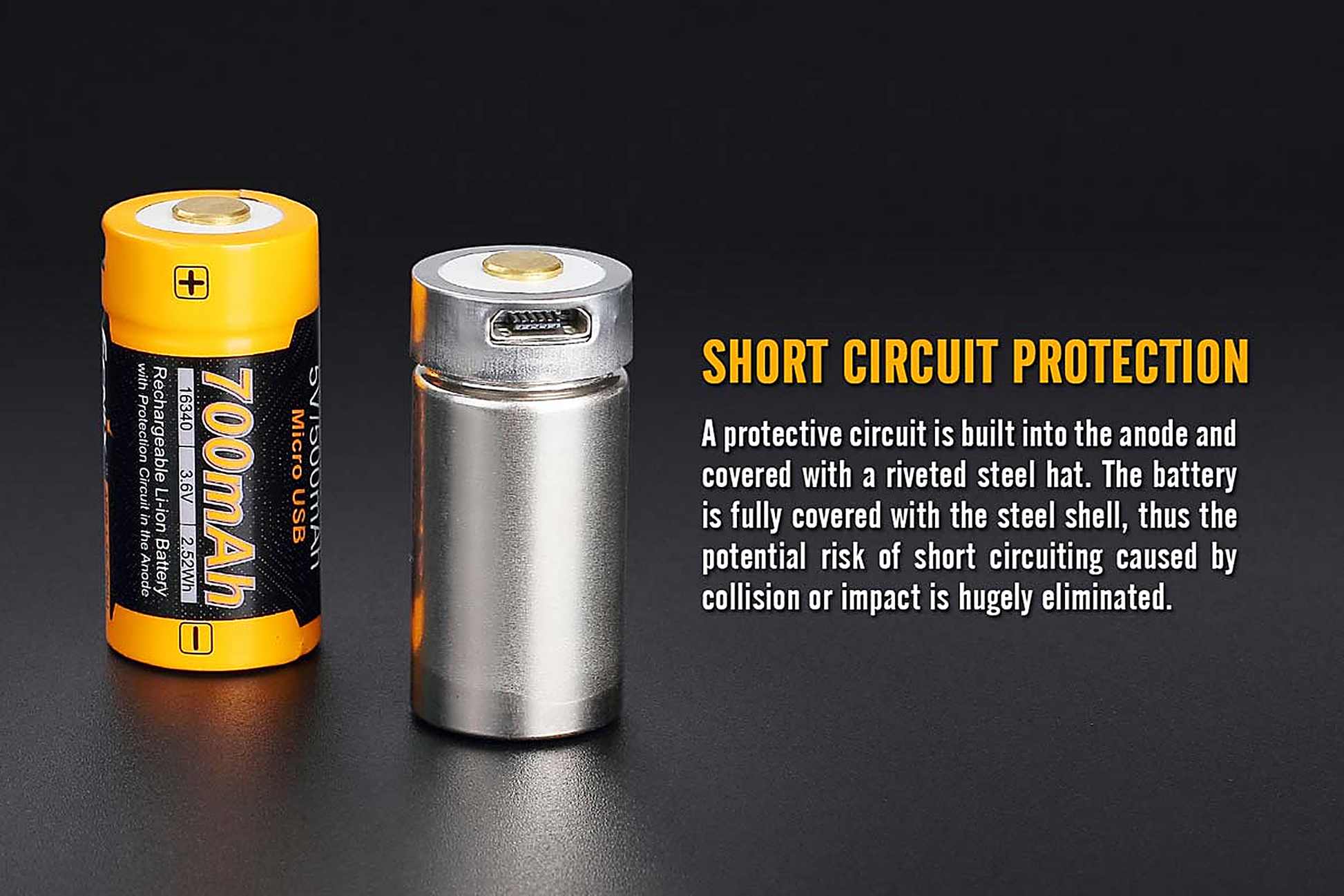 Fenix ARB-L16-700U Built-in USB Rechargeable Battery- DSICONTINUED