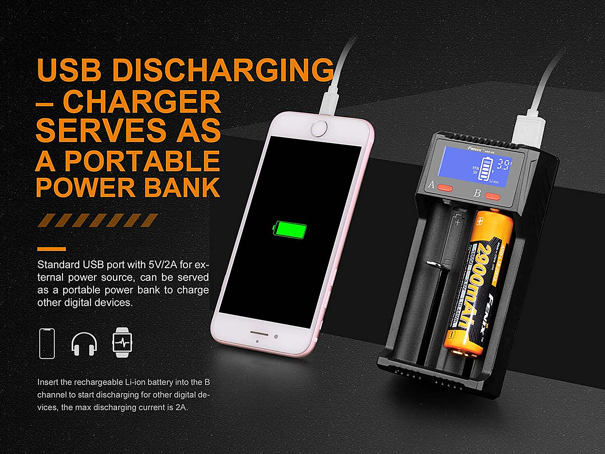 Fenix ARE-D2 Battery Charger