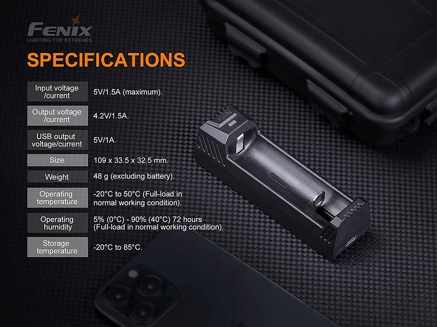 Fenix ARE-X1 V2.0 Battery Charger