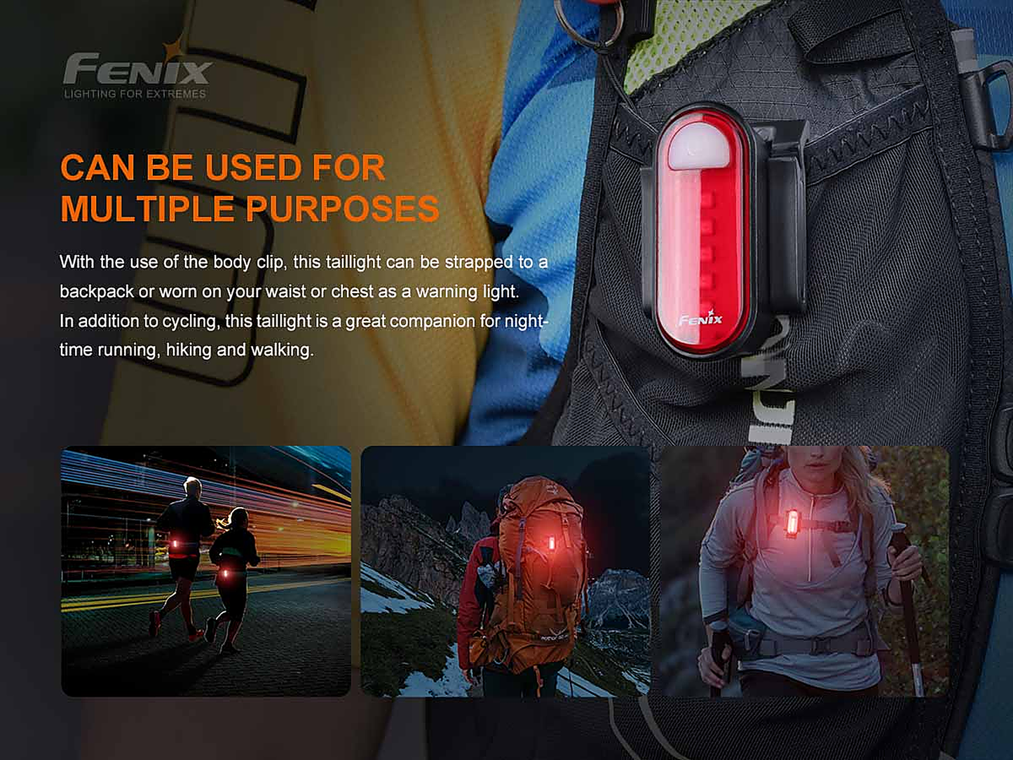 Fenix BC05R V2.0 Rechargeable Bike Taillight