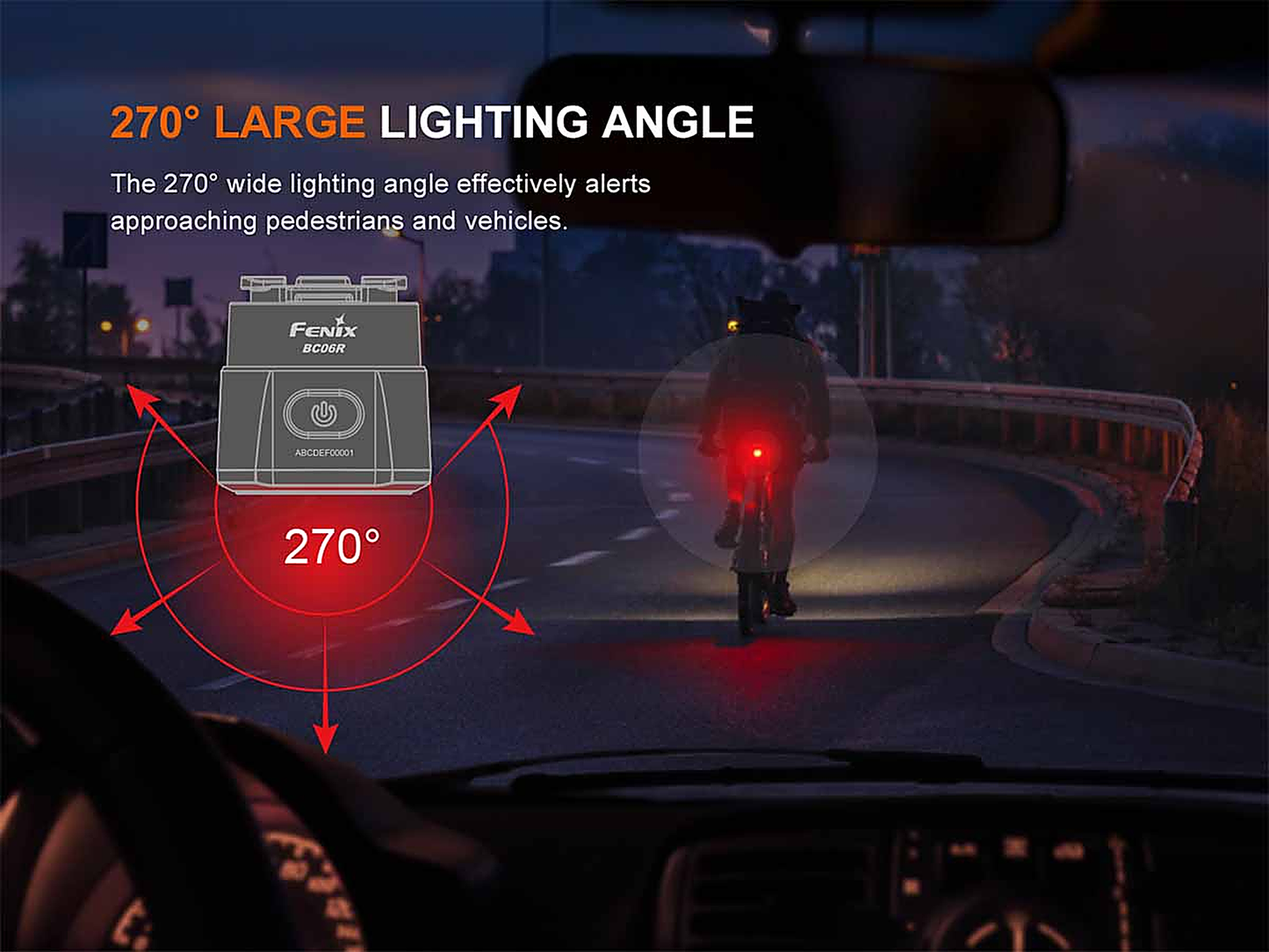 Fenix BC06R Rechargeable Bike Tail Light
