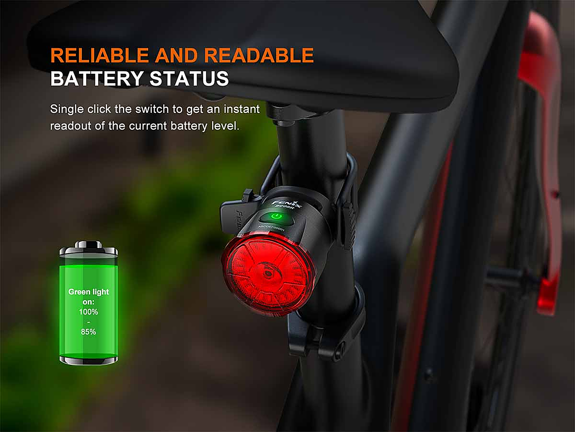 Fenix BC06R Rechargeable Bike Tail Light