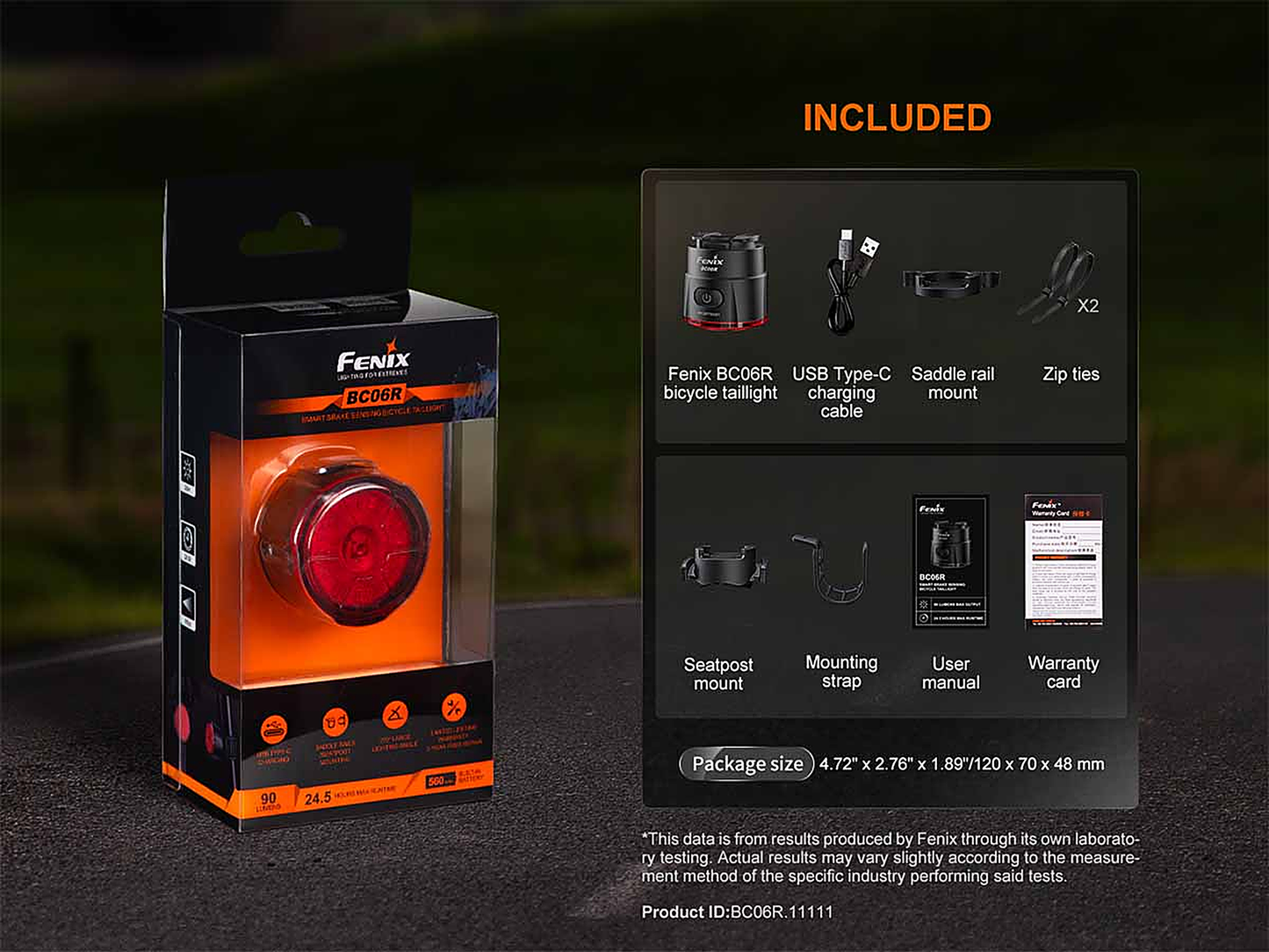 Fenix BC06R Rechargeable Bike Tail Light