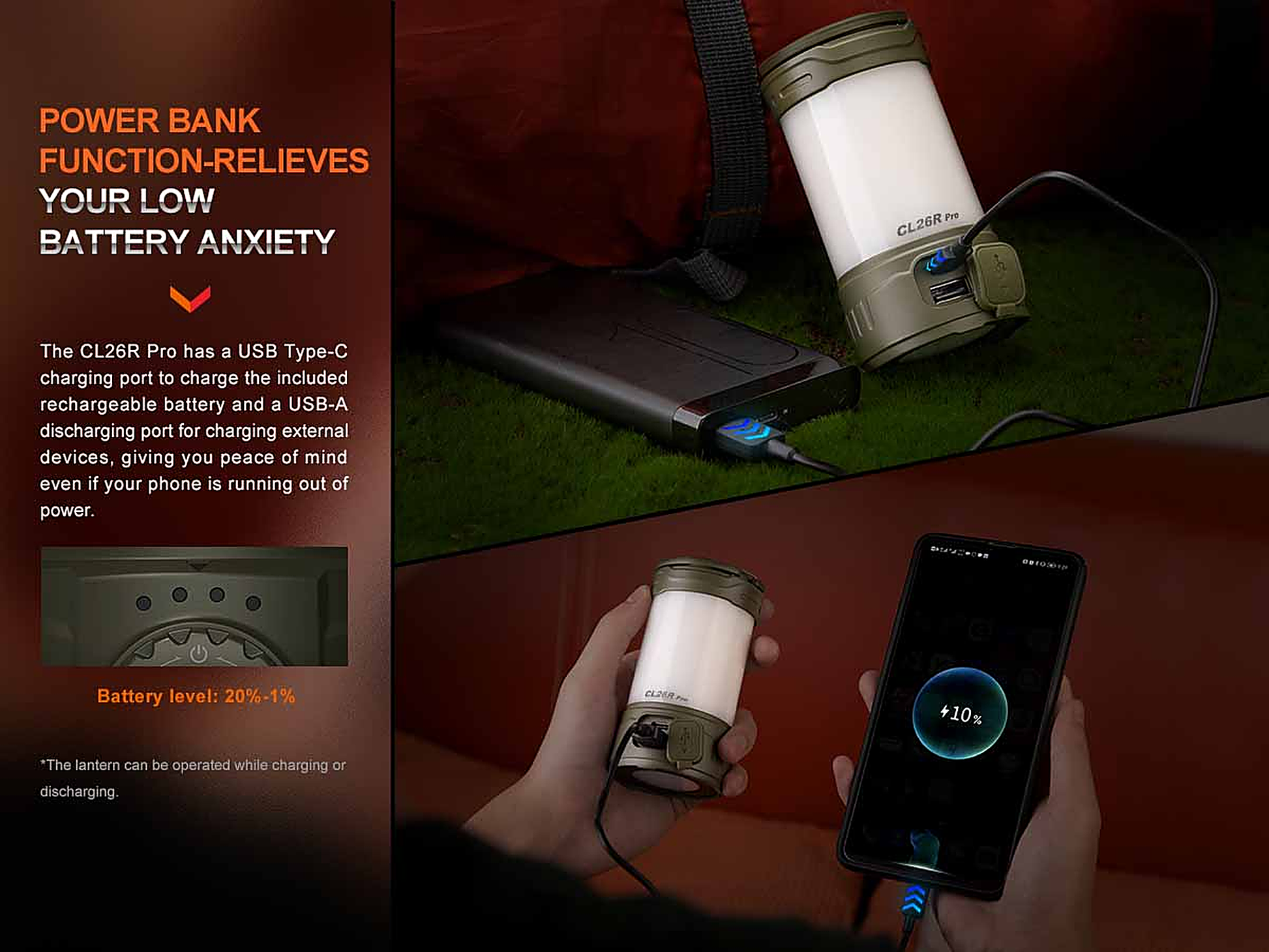 Fenix CL26R PRO Rechargeable Lantern