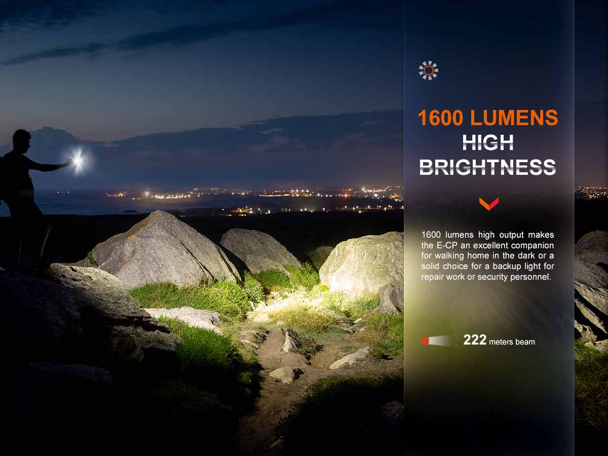 Fenix E-CP Rechargeable Flashlight with Power Bank
