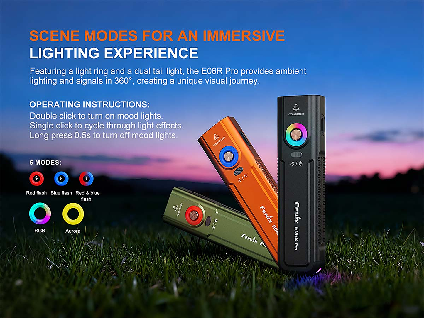 Fenix E06R PRO Flat Flashlight