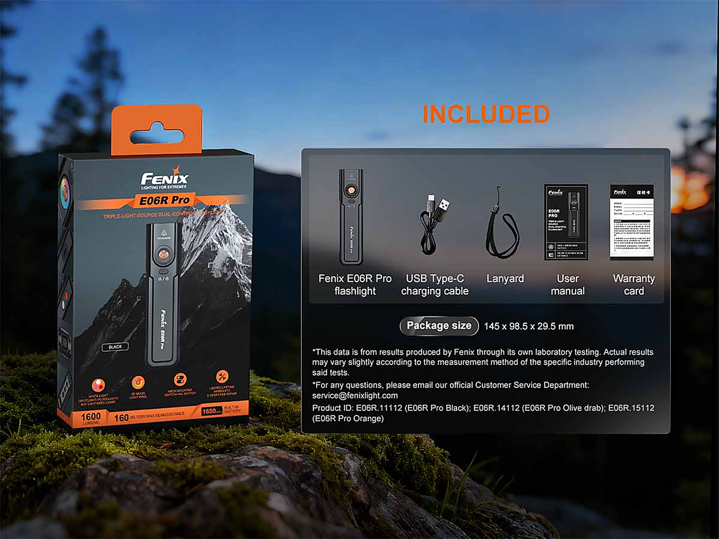 Fenix E06R PRO Flat Flashlight