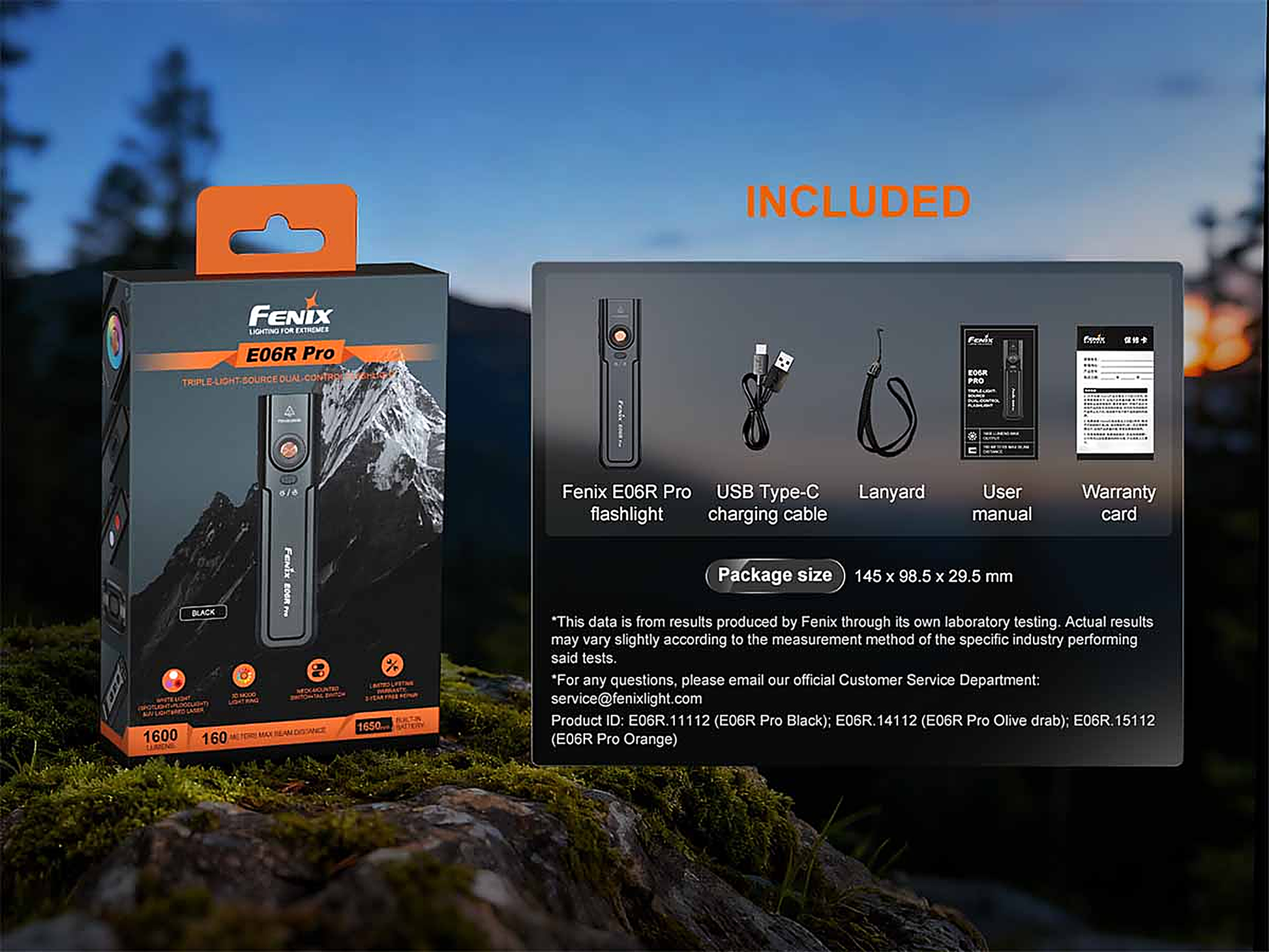 Fenix E06R PRO Flat Flashlight