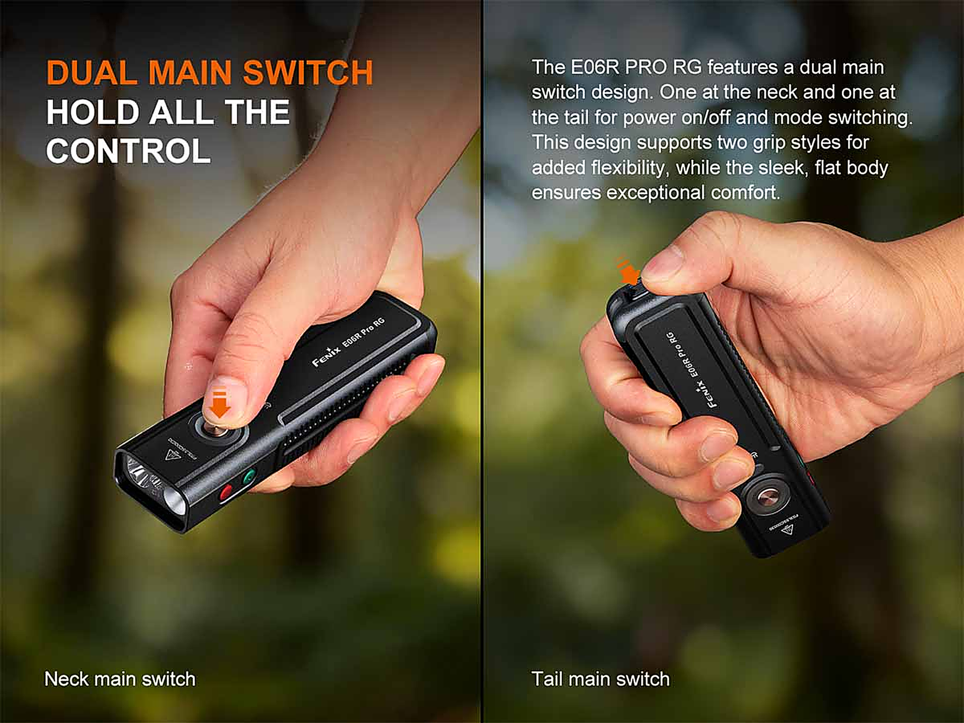 Fenix E06R PRO RG Flat Flashlight