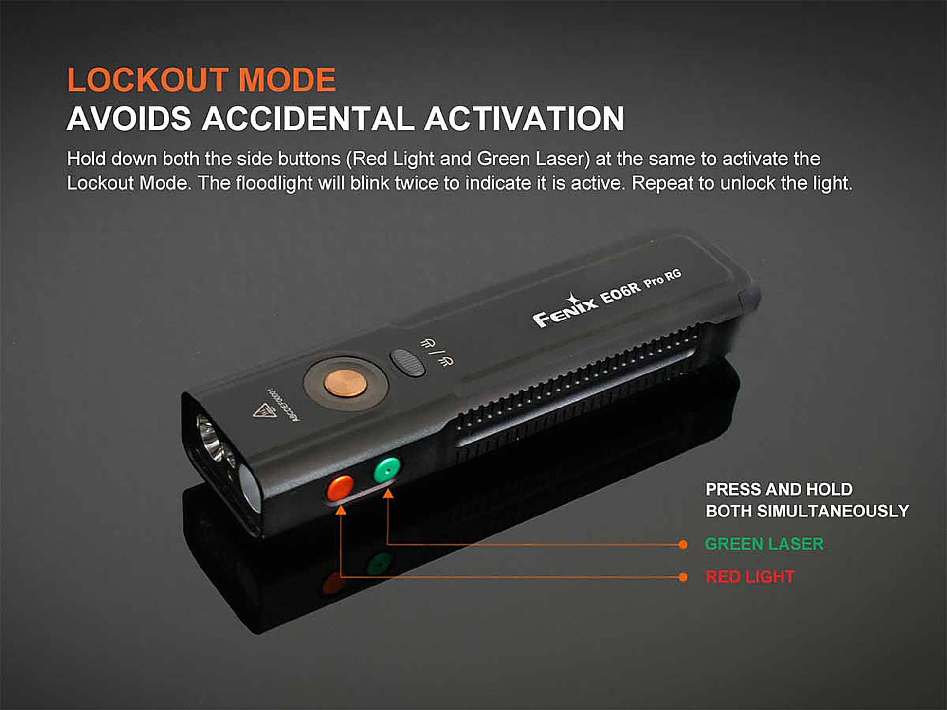 Fenix E06R PRO RG Flat Flashlight