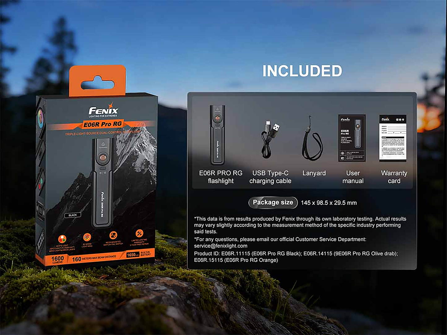 Fenix E06R PRO RG Flat Flashlight