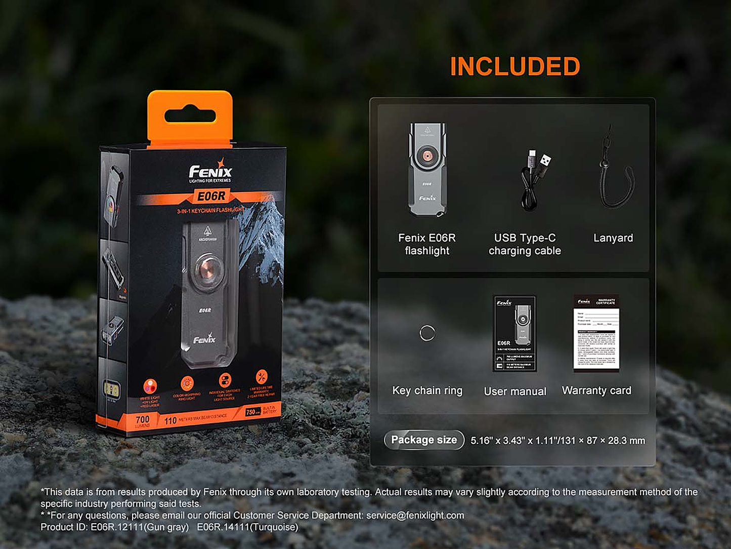 Fenix E06R Rechargeable EDC Flashlight