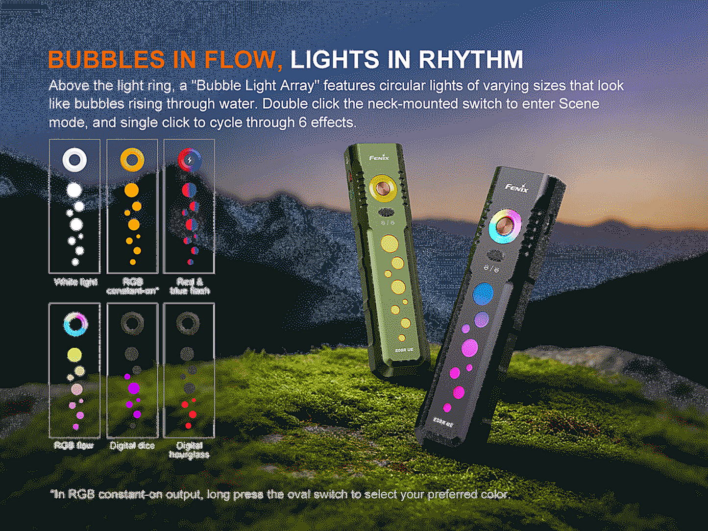 Fenix E08R UE Flat Flashlight