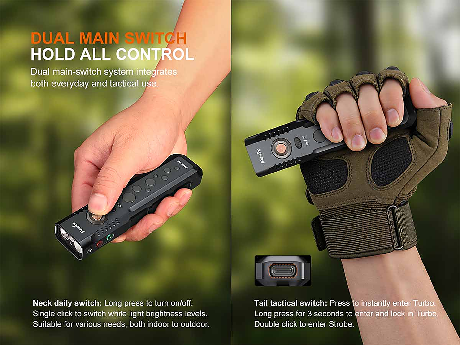Fenix E08R UE Flat Flashlight