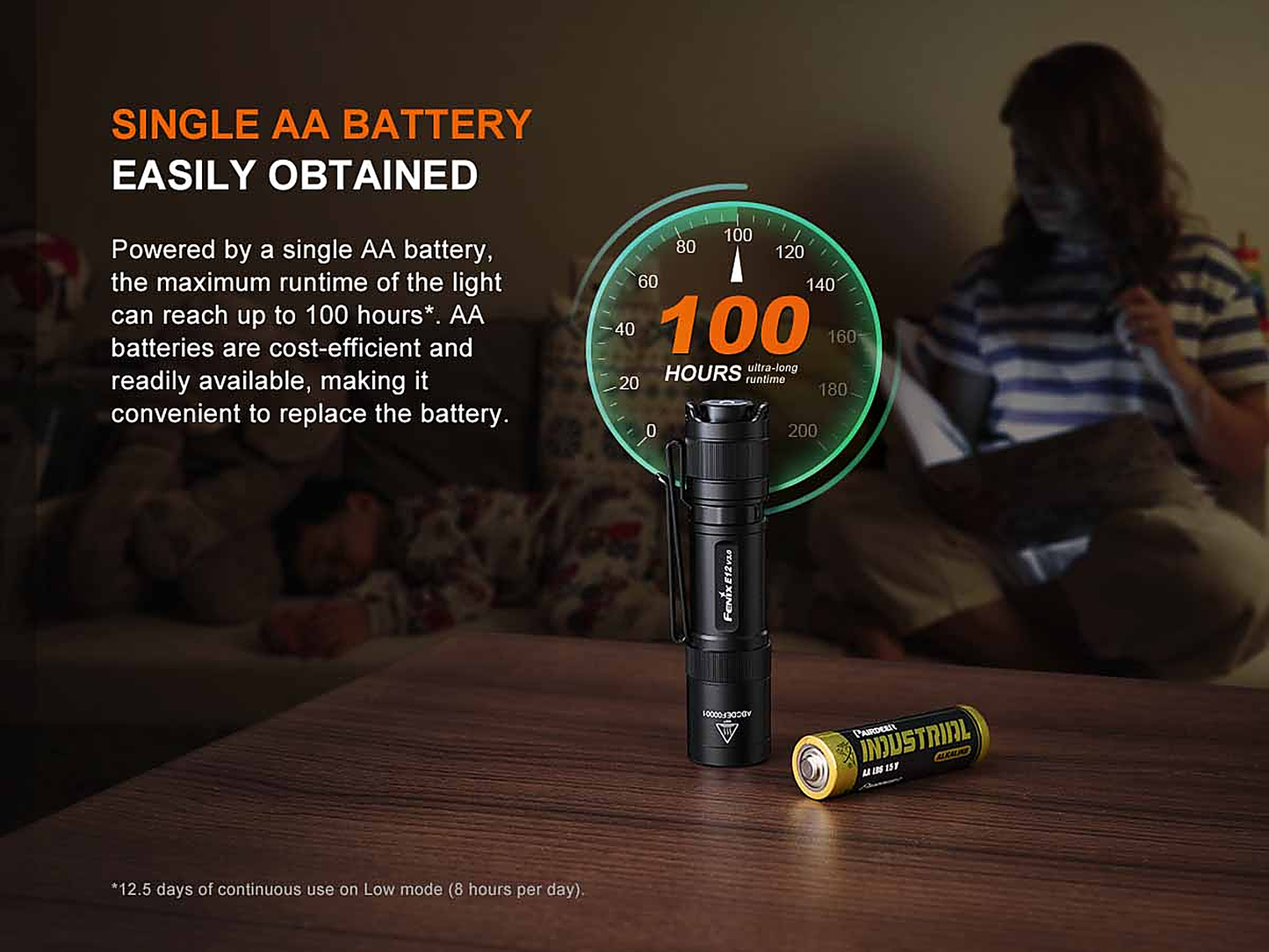 Fenix E12 V3.0 AA-Powered EDC Flashlight