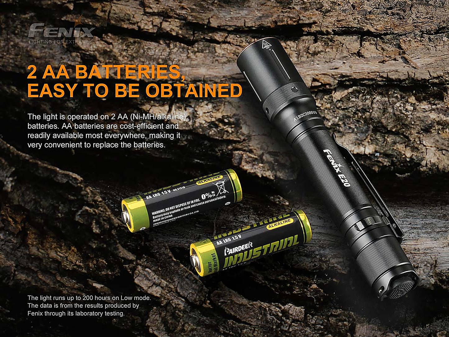 Fenix E20 V2.0 AA Flashlight