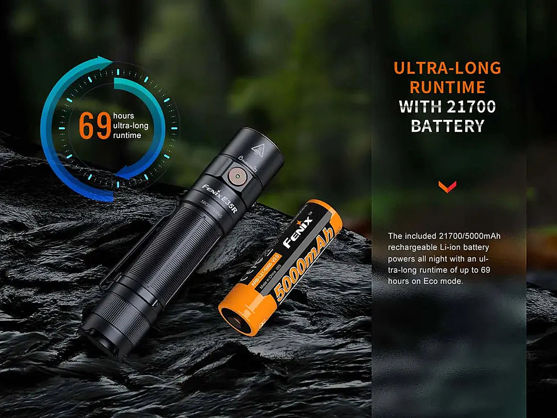 Fenix E35R Rechargeable Flashlight