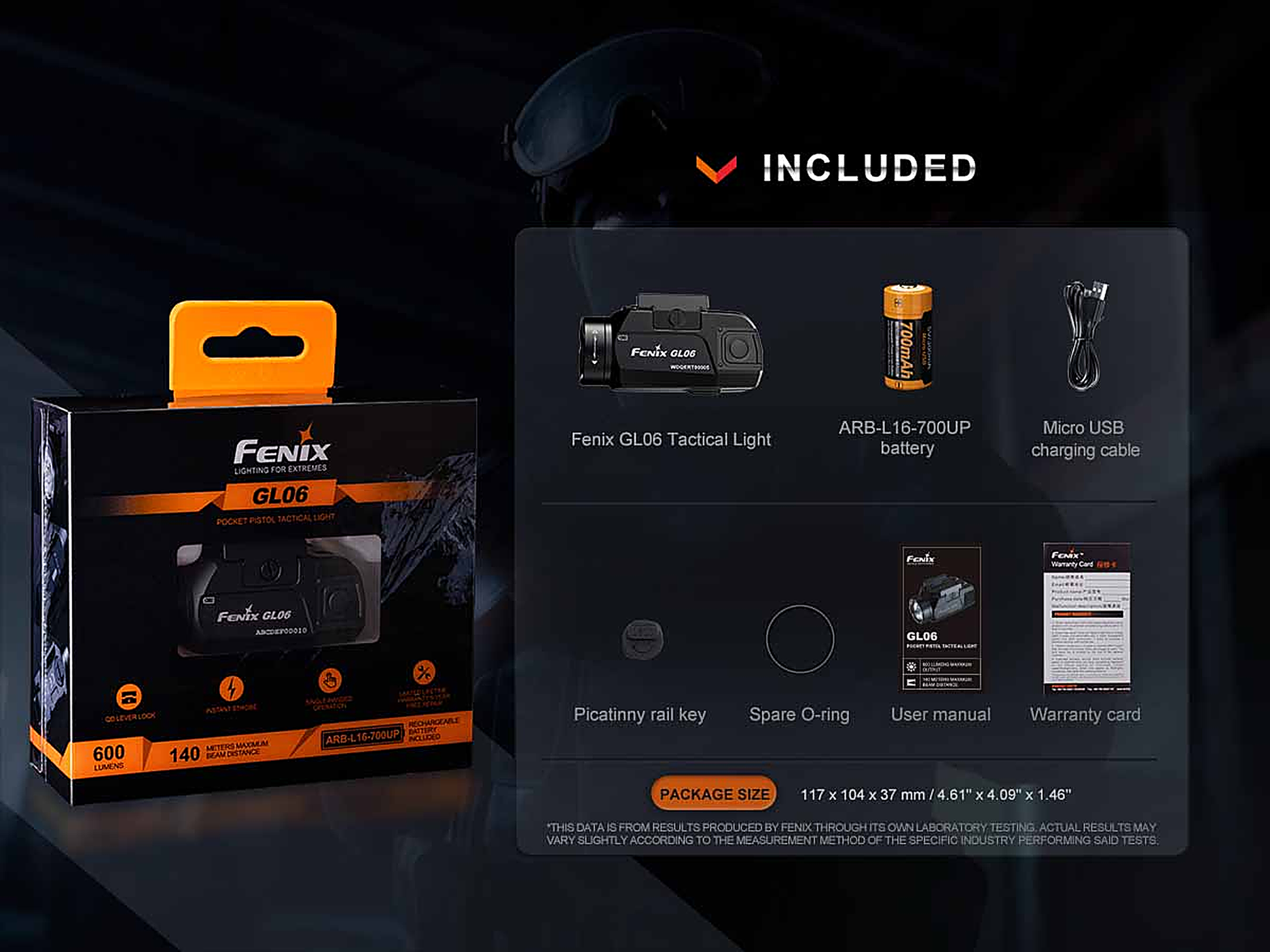 Fenix GL06 Compact Weapon Light